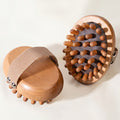 Brosse de Massage Anti-Cellulite – Soin Corps et Cuir Chevelu en Bois Naturel