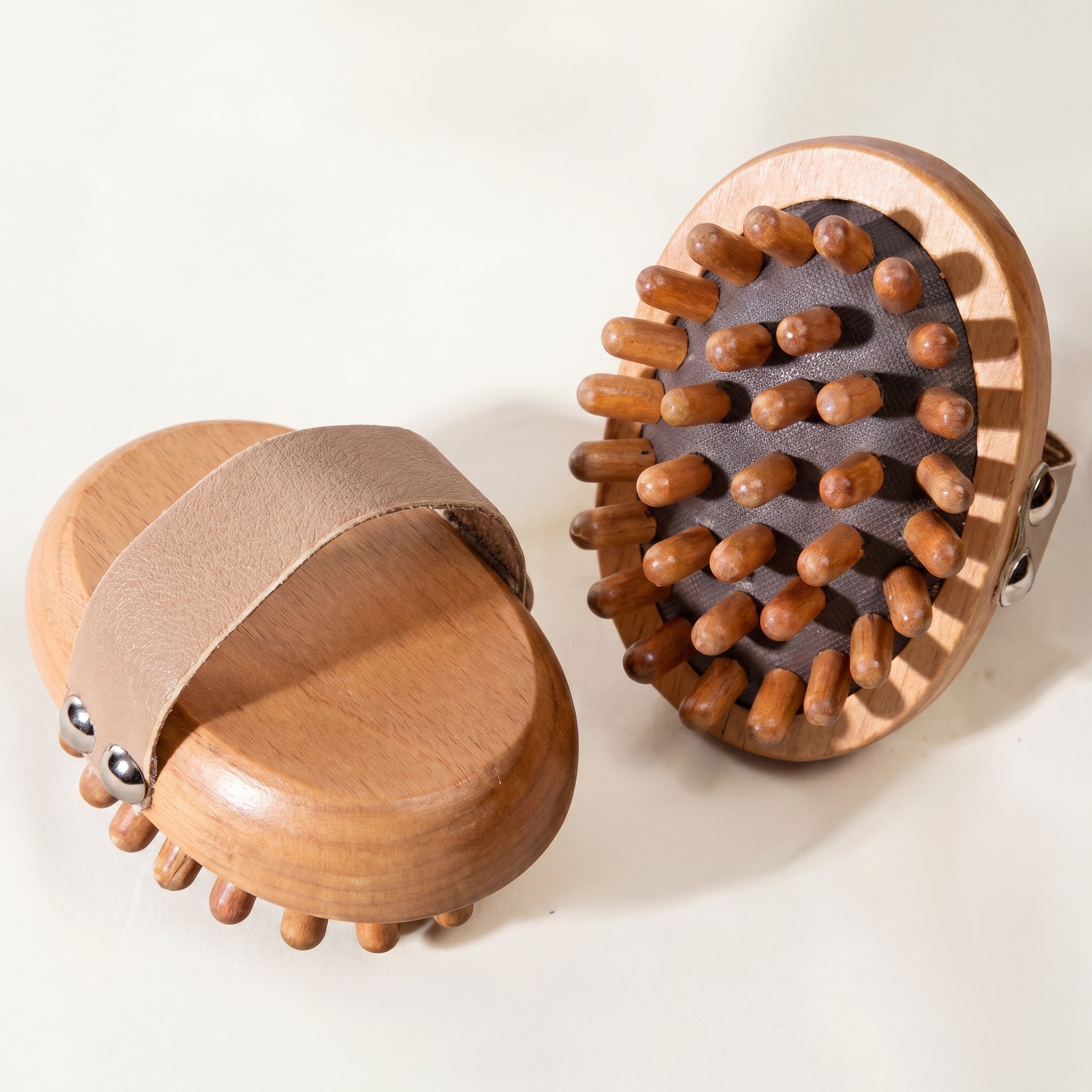 Brosse de Massage Anti-Cellulite – Soin Corps et Cuir Chevelu en Bois Naturel