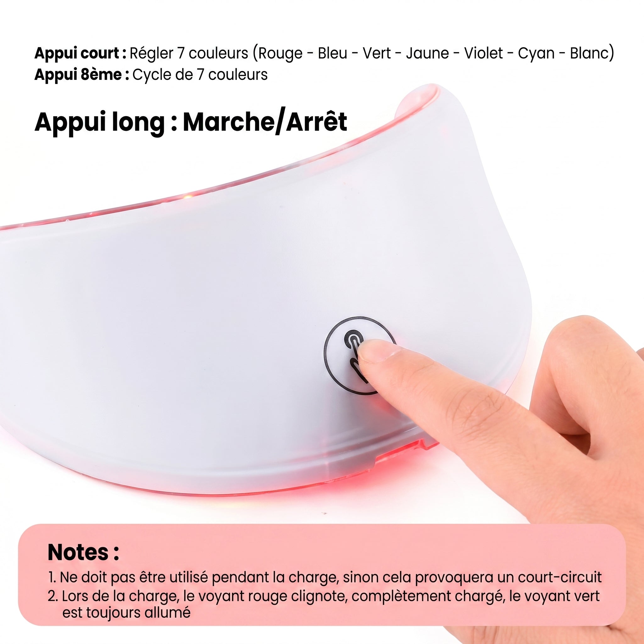 Masque LED Visage – Soin Réparateur et Rajeunissant