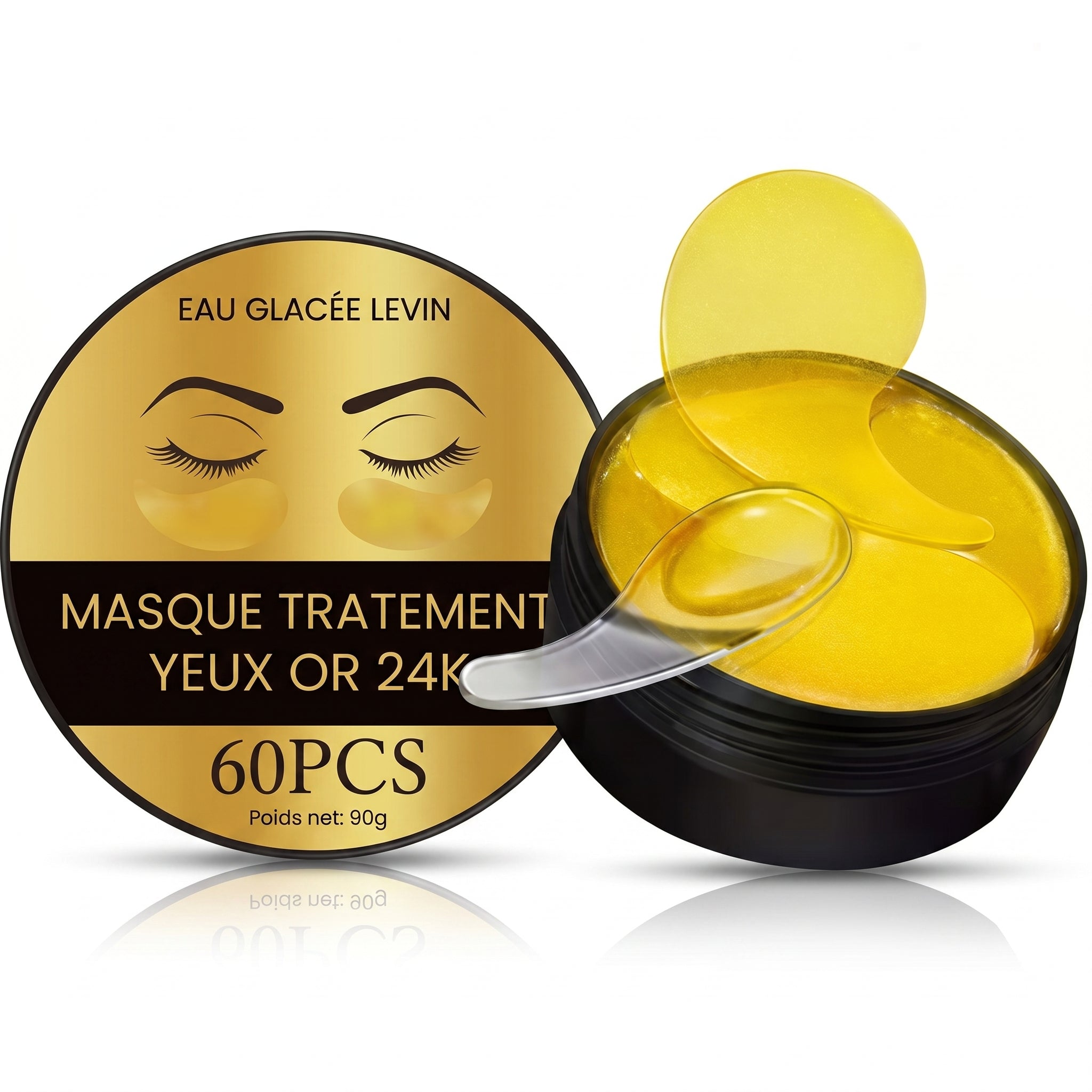 Patchs Dorés pour les Yeux – Éclat et Hydratation Intense
